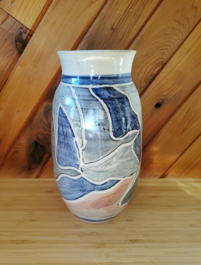 Flying Geese Pottery Vase