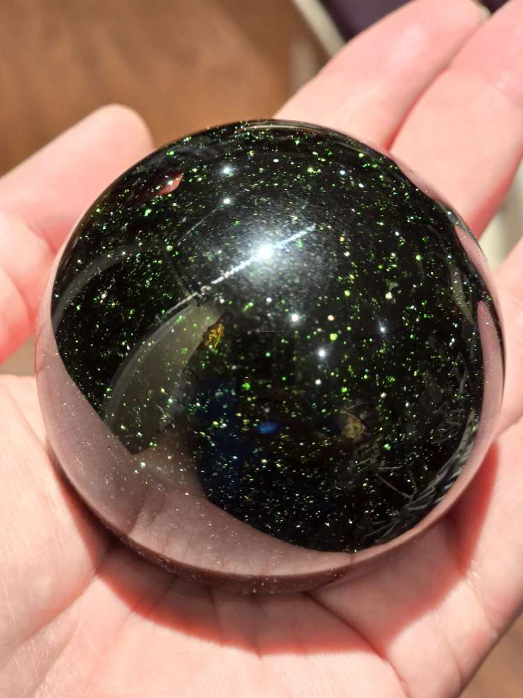 Green sandstone sphere