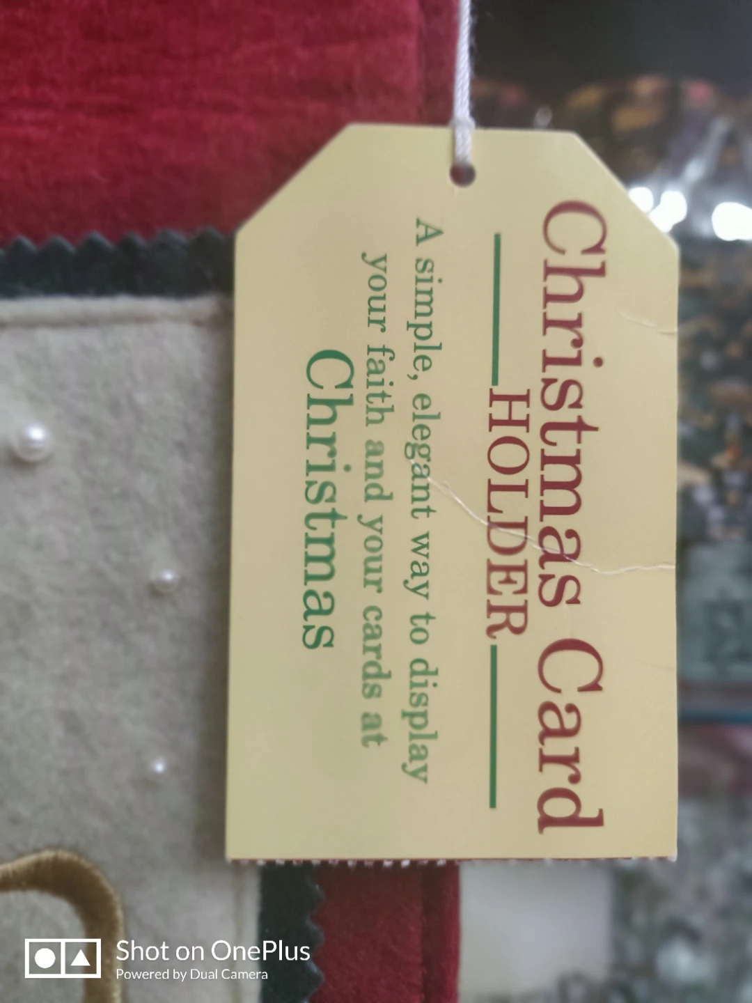 Beautiful and decorative religious Christmas card holder - photo 3