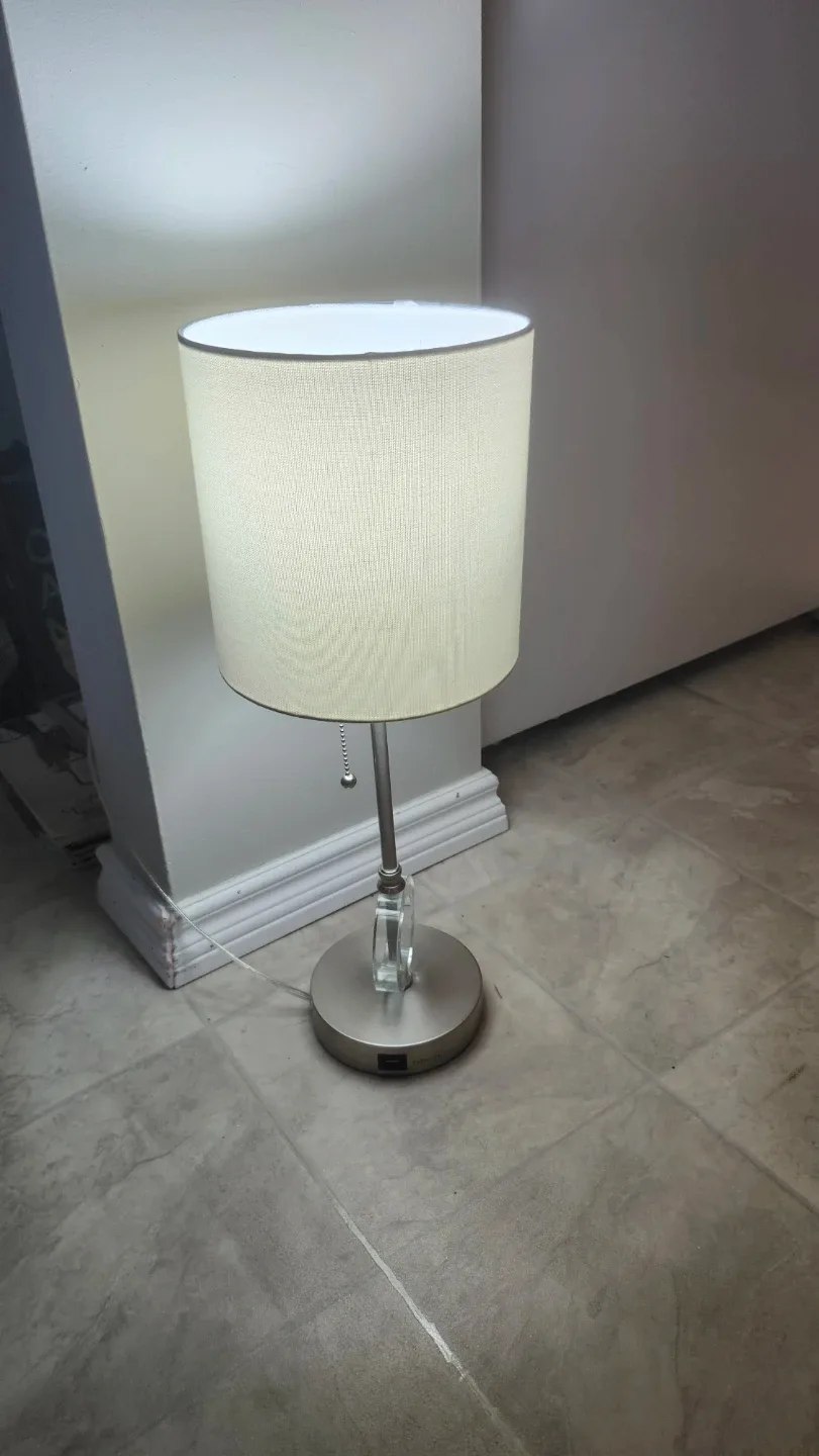 Table Lamp with USB Charging Port