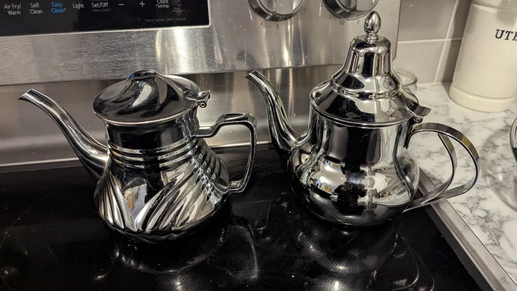 Silver Teapots - Set of 2