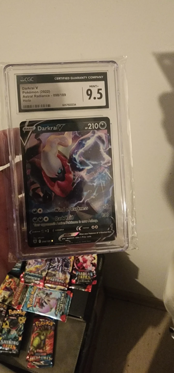 CGC Graded Darkrai V Pokemon Card - Mint 9.5