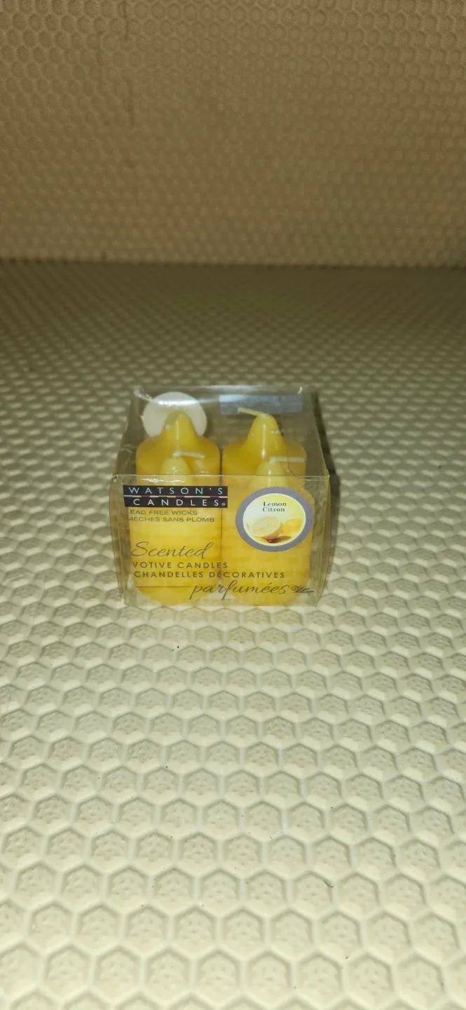 Watson's Candles Scented Votive Candles - Lemon Citron