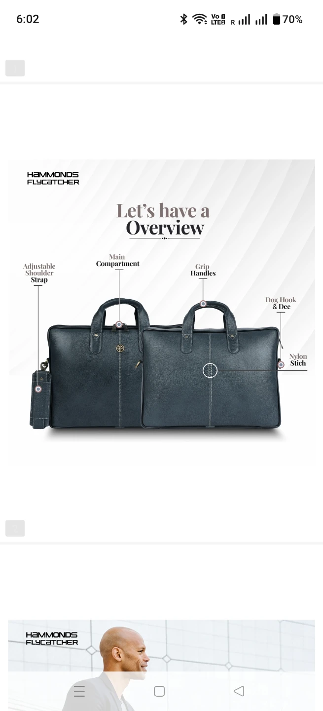 Hammonds Flycatcher Leather Laptop Bag - photo 5