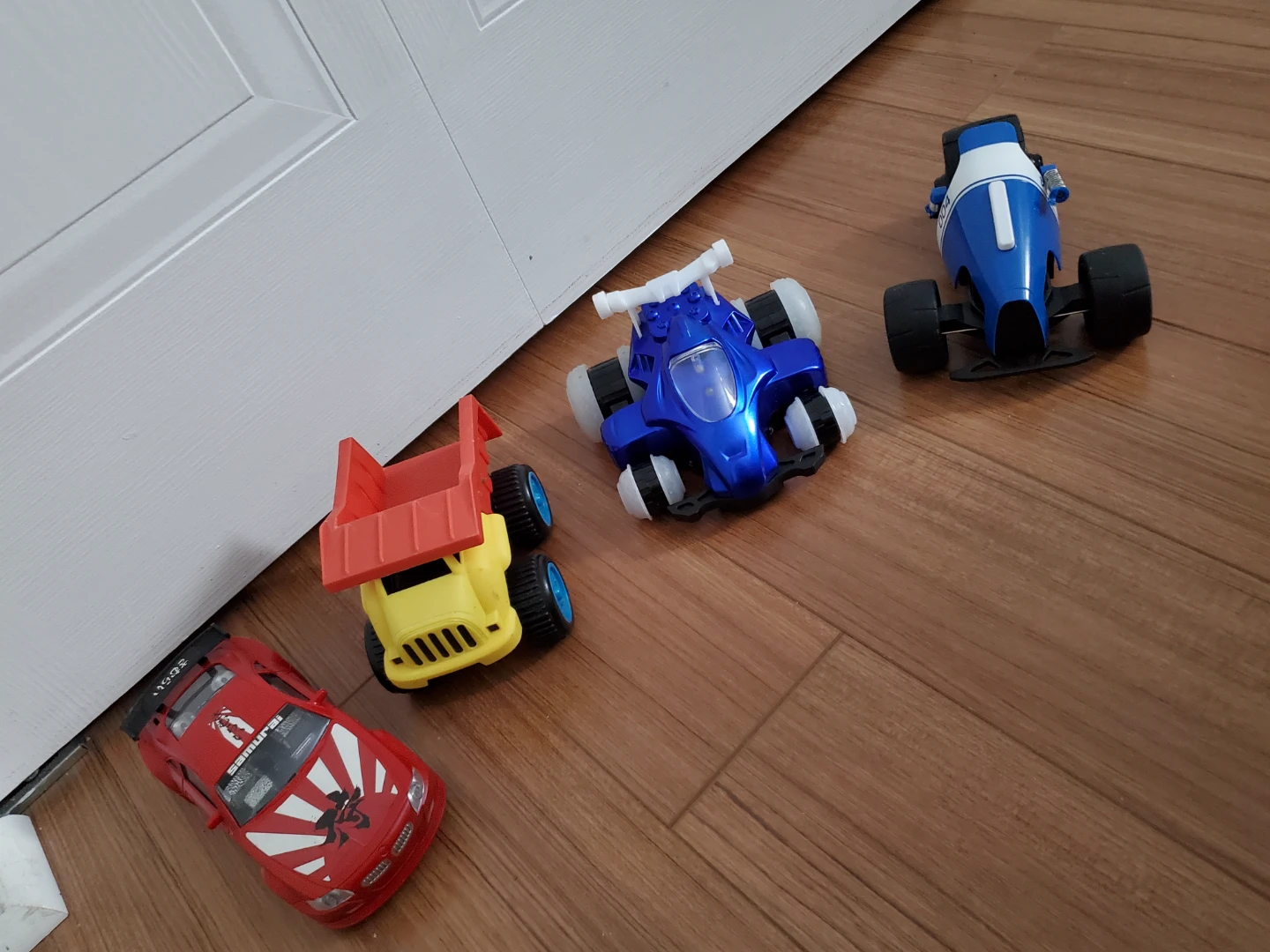 Toy Car Set - Red, Yellow, and Blue