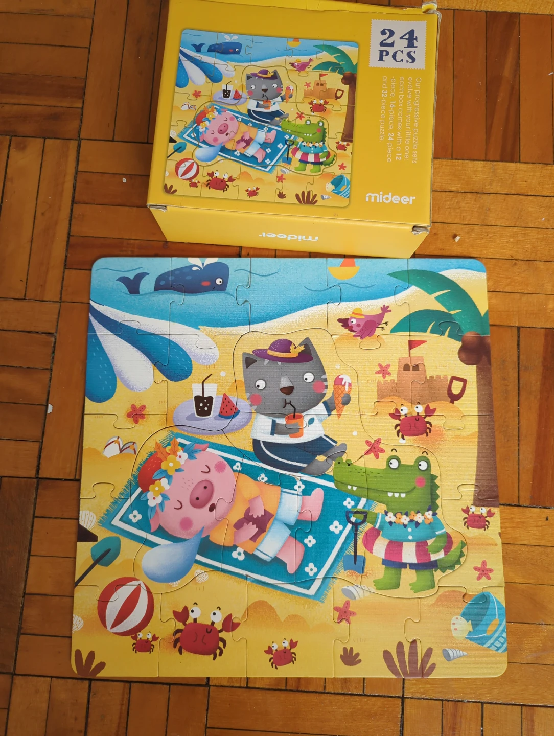Mideer 24-Piece Puzzle - Beach Theme