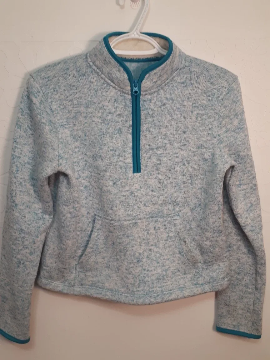 Joe Fresh Blue & White Pullover Sweater - size 12