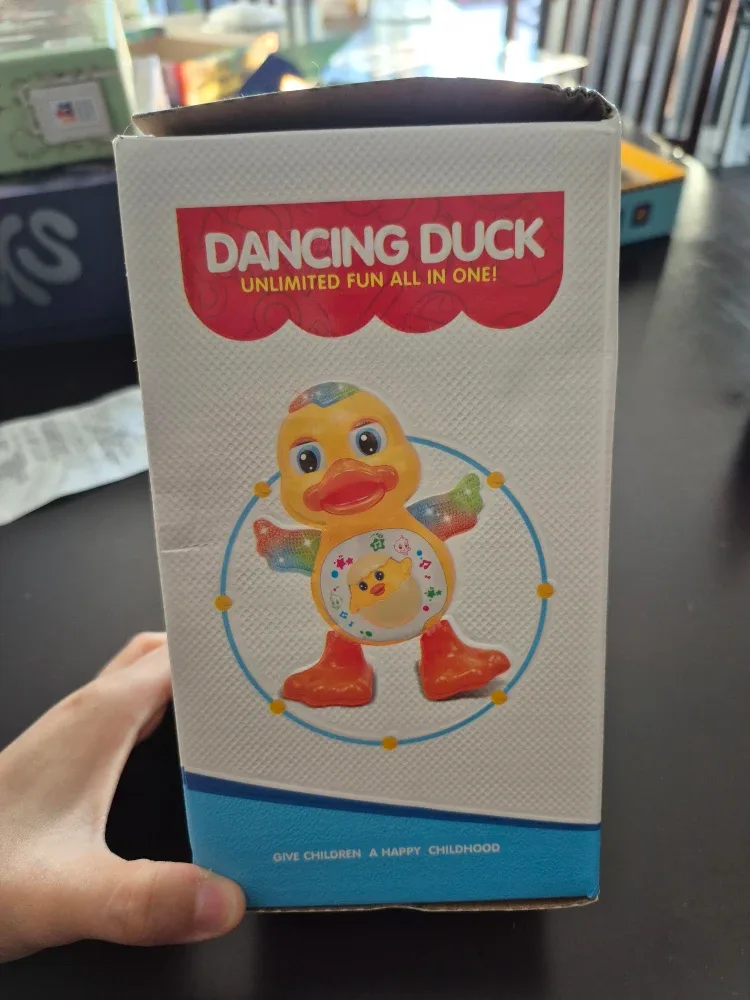 Dancing Duck toy good for tummy time #cleanout