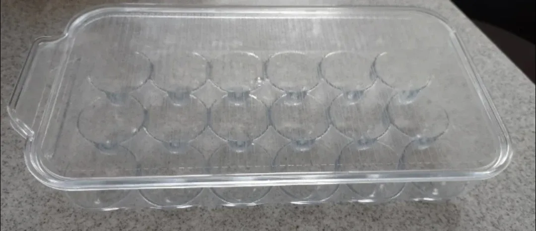 (NEW) Ambergron 18 Eggs Holder for Fridge - Clear #Cleanout image indicator(6)