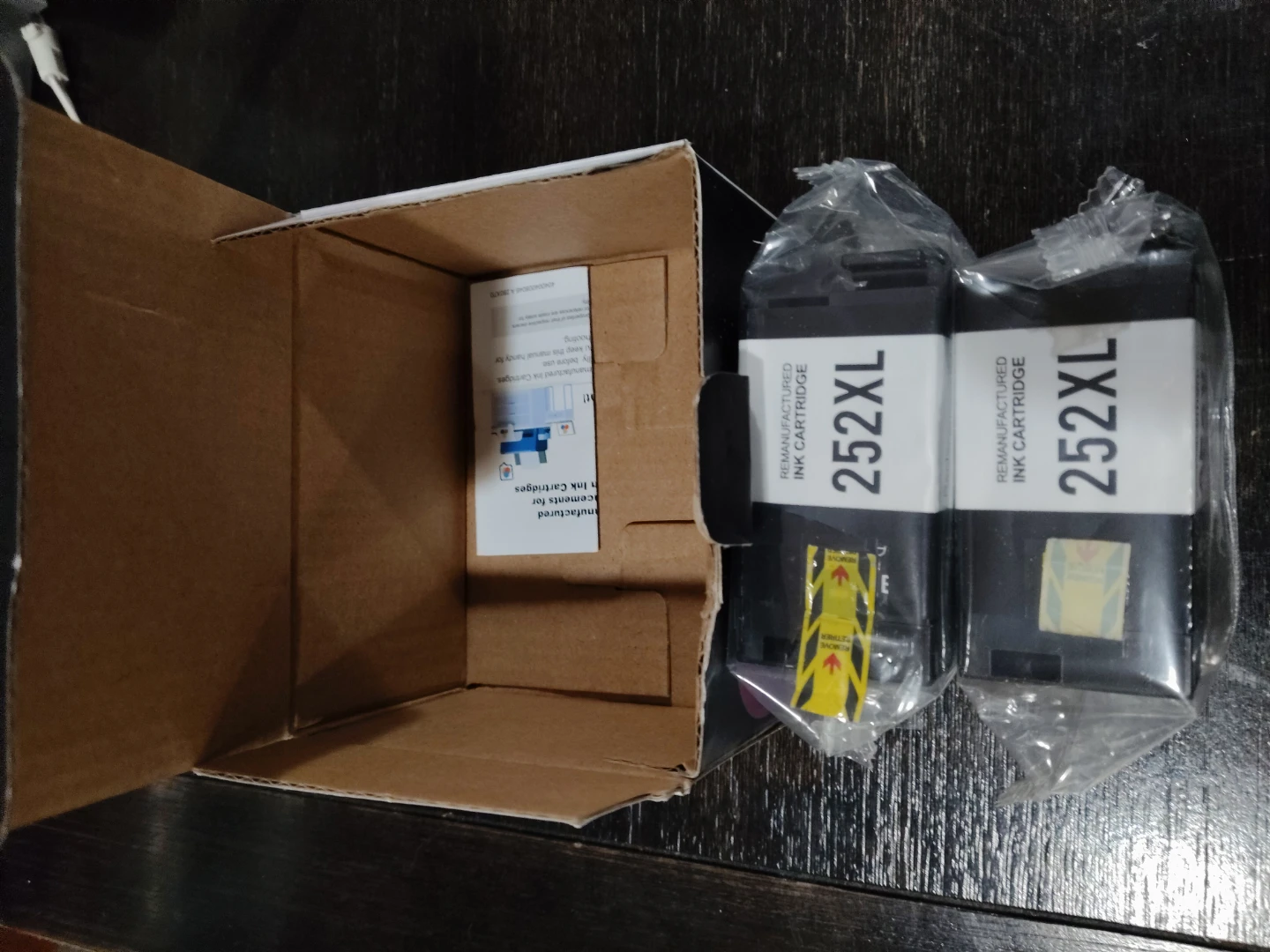 2 Remanufactured 252XL Ink Cartridges - Black - photo 2