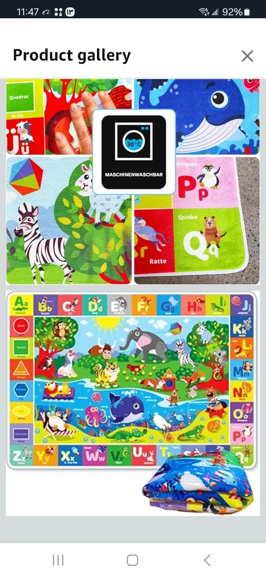 Alphabet & Animals Play Mat