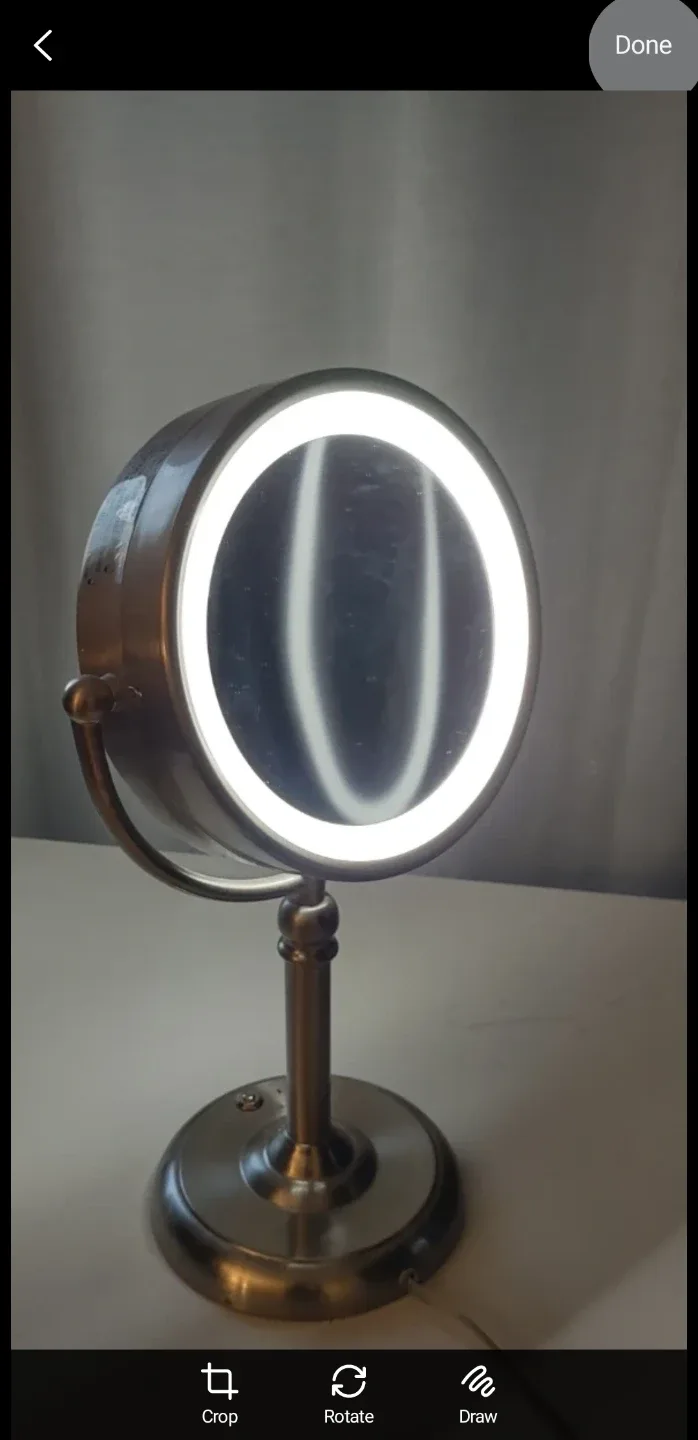 LED  Lighted Magnifying Mirror # cleanout image indicator(2)