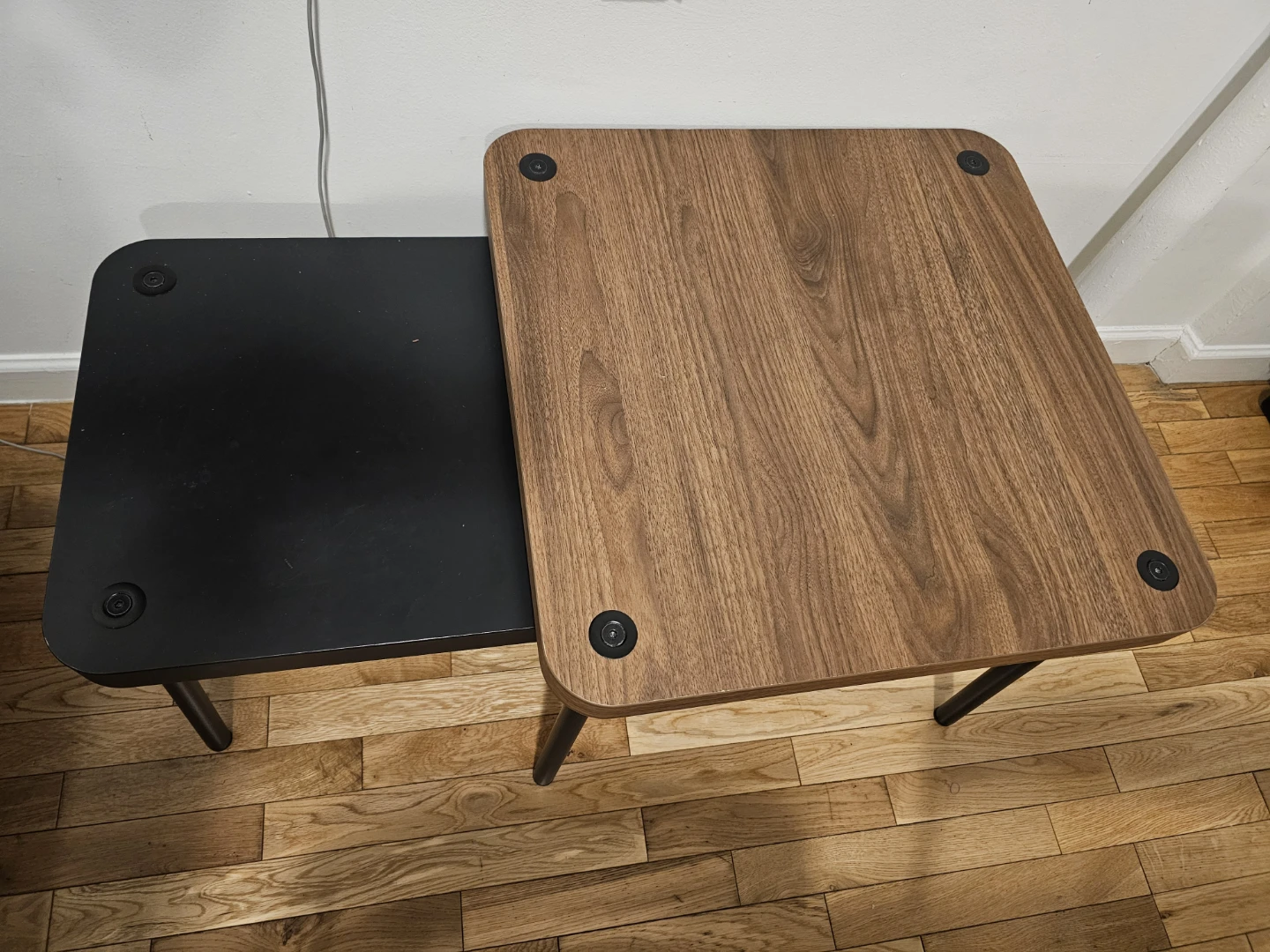 Ikea Nesting Table Set - Black & Wood
