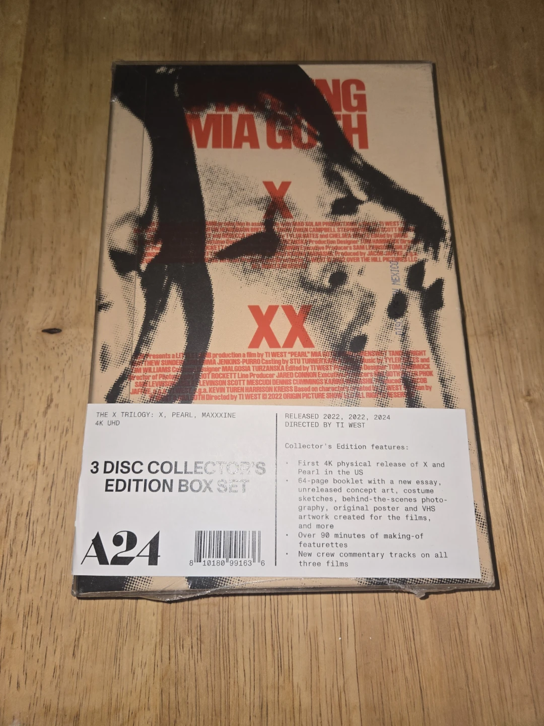 A24 - X, Pearl, Maxxxine - 3 Disc Collector's Edition 4k bluray - photo 2