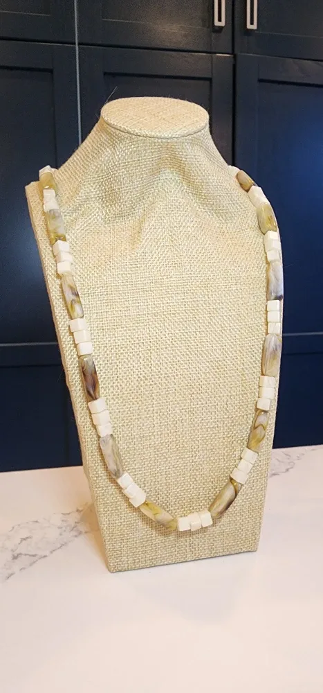 Vintage Beaded Necklace - Neutral Tones image indicator(2)