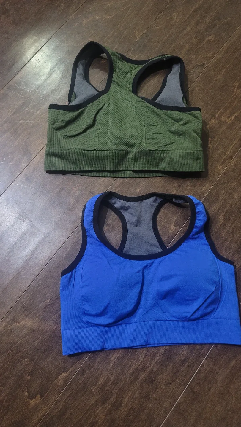 Two Sports Bras - Green & Blue image indicator(3)