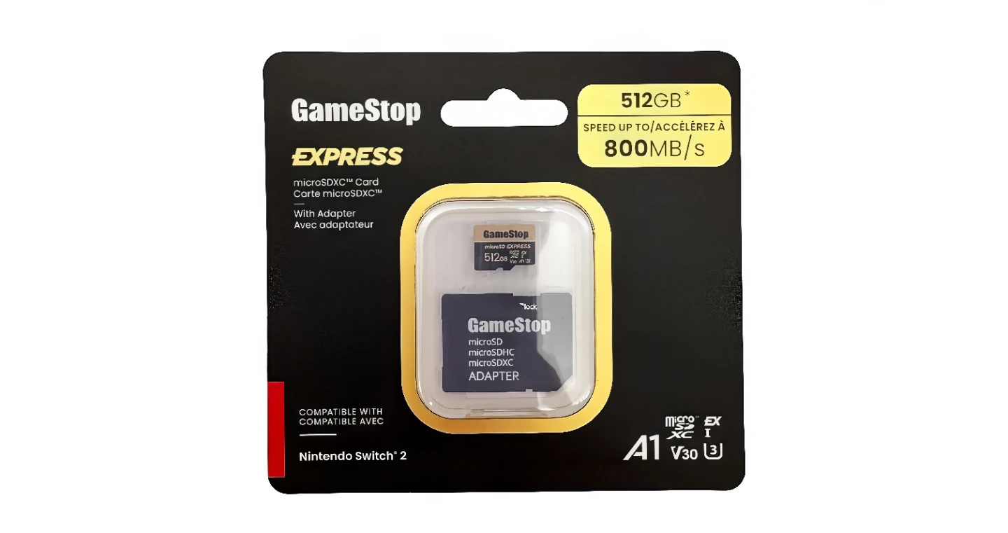 GameStop 512GB Express Micro SD Card for Nintendo Switch 2