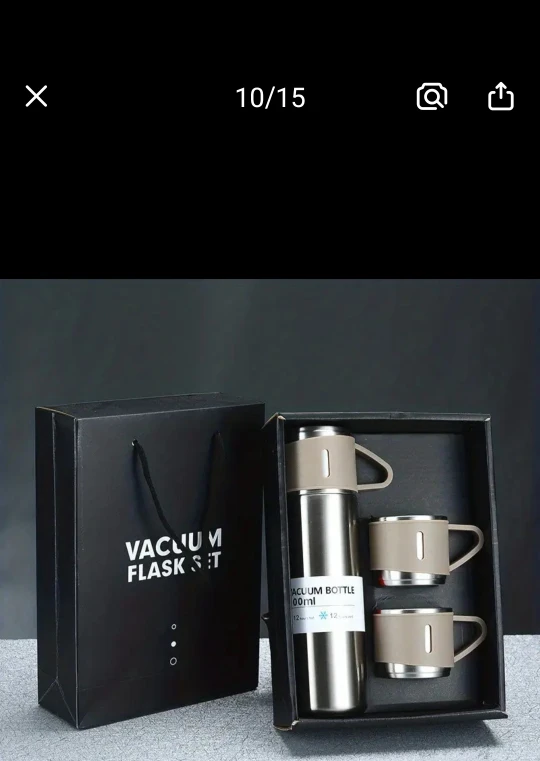 Vacuum Bottle 500ml with 2 Cups - photo 3