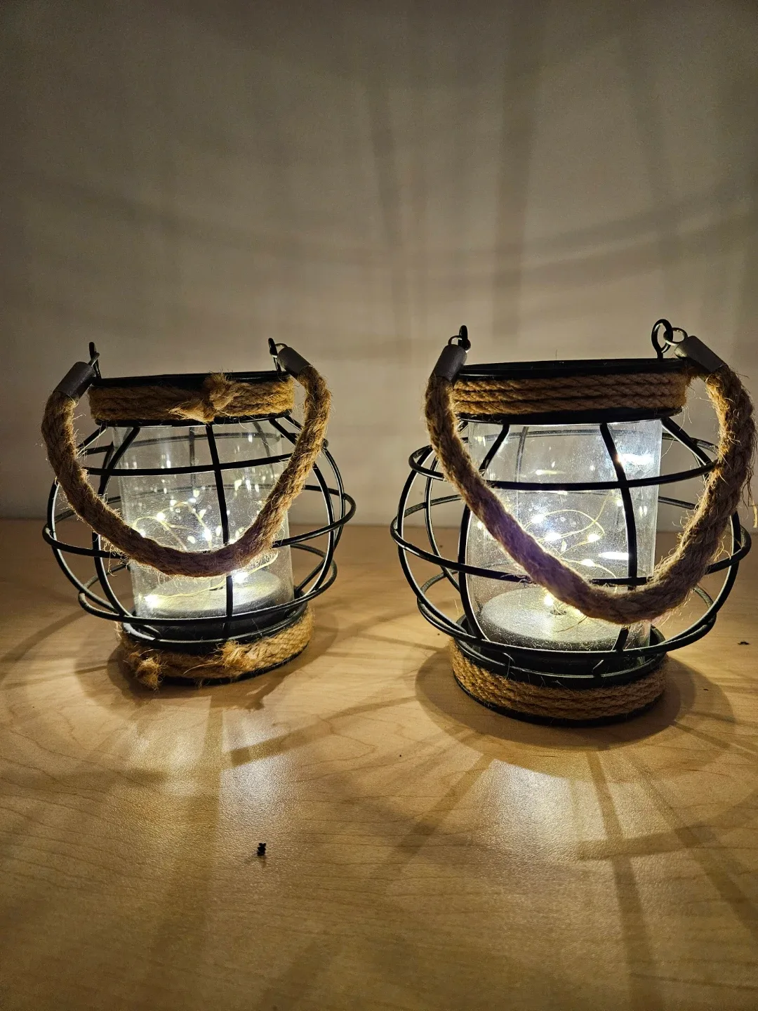 Pair of Decorative Fairy String Light Lanterns image indicator(3)