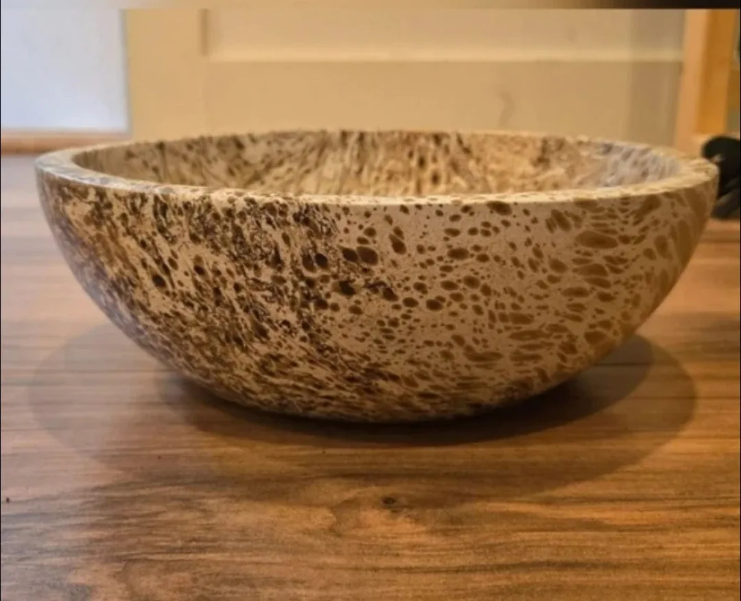 Speckled Wood Decorative Bowl