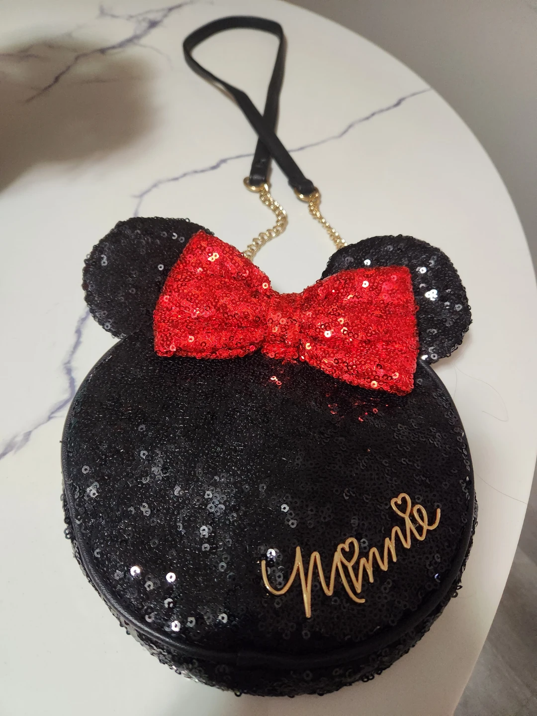 Minnie Mouse Sequin Crossbody Bag