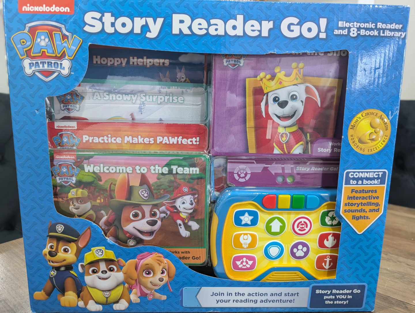 Paw Patrol Story Reader Go! Electronic Reader & 8-Book Library