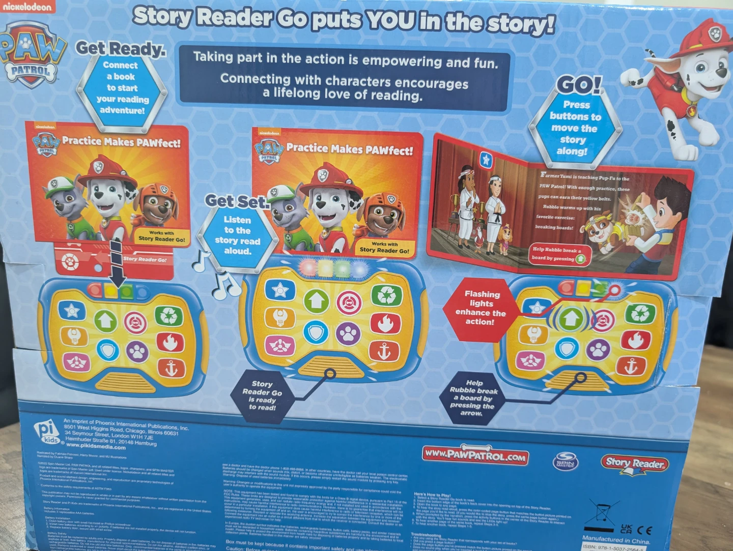 Paw Patrol Story Reader Go! Electronic Reader & 8-Book Library - photo 2