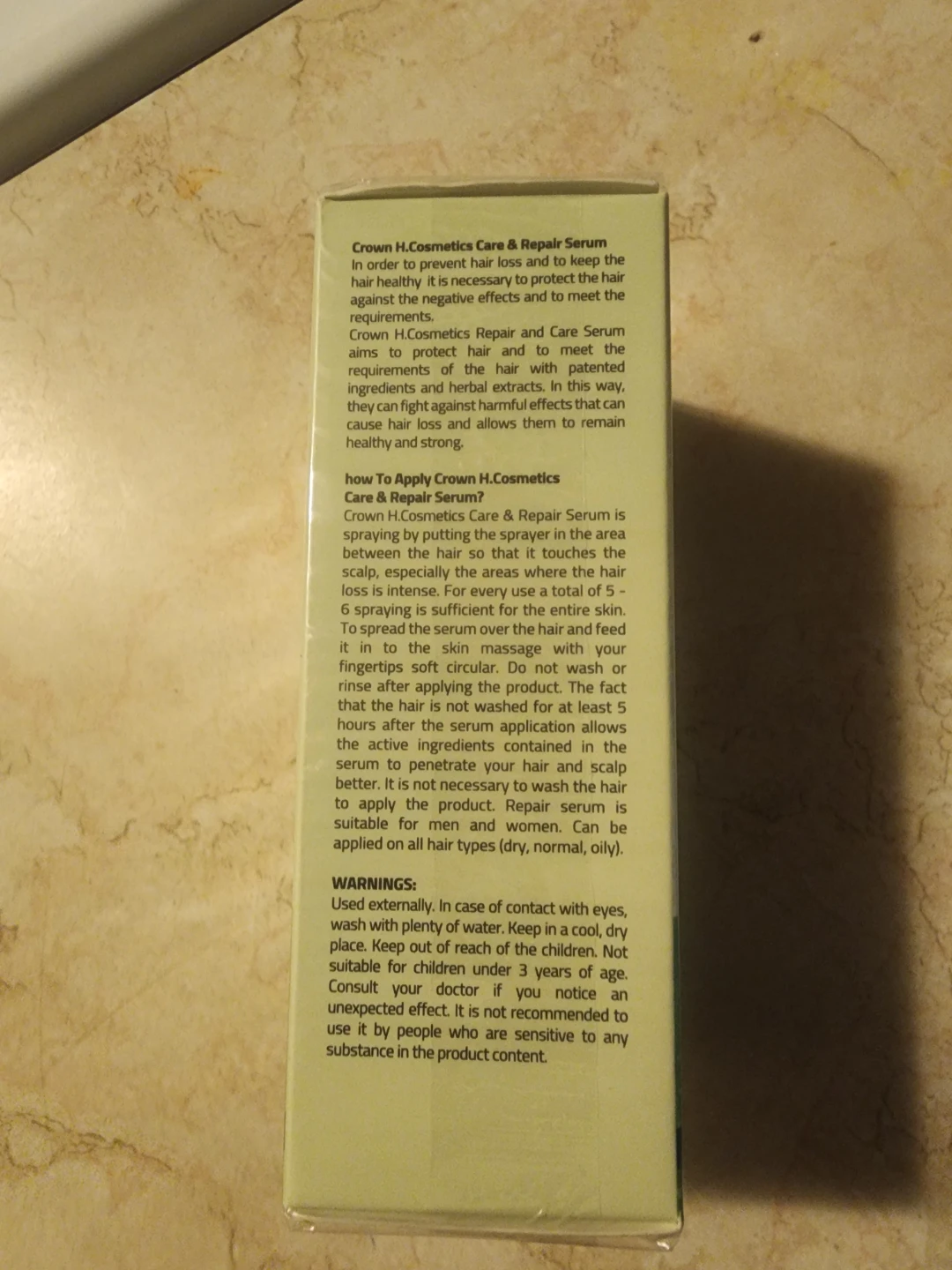 New Crown H. Cosmetics Hair Care & Repair Serum - photo 3