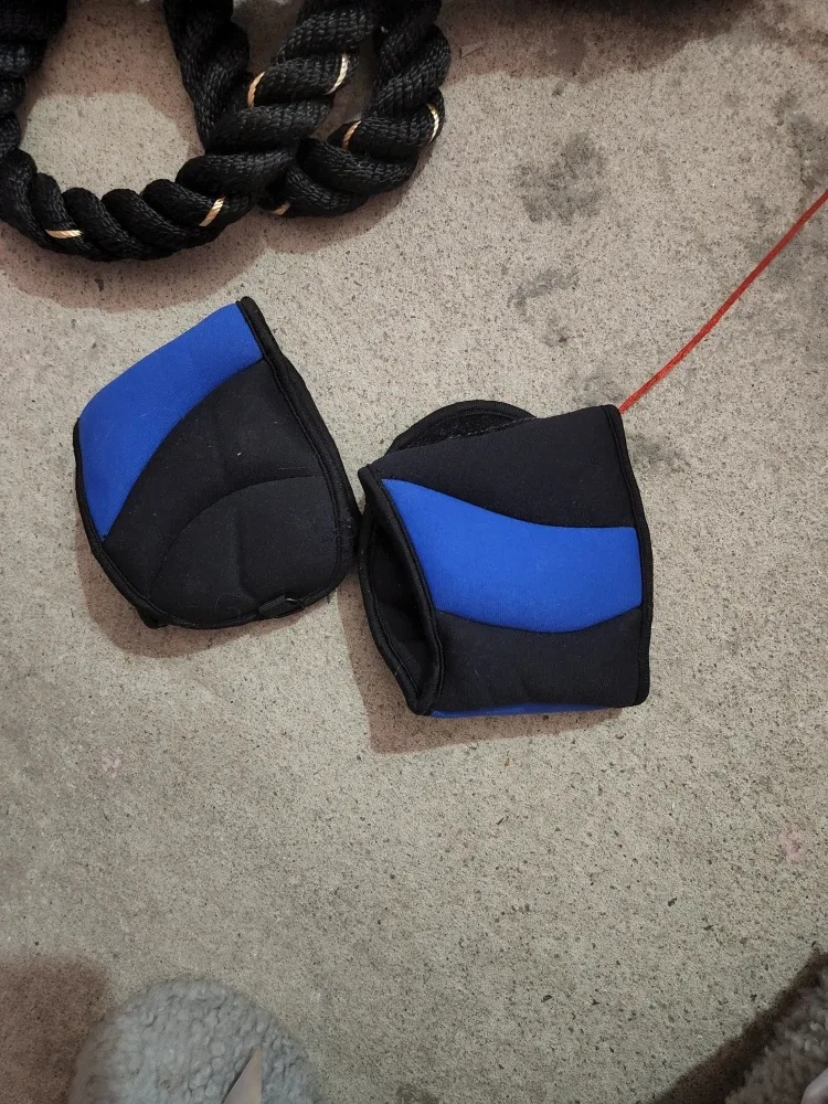 Weight Lifting Wrist Straps - Blue & Black