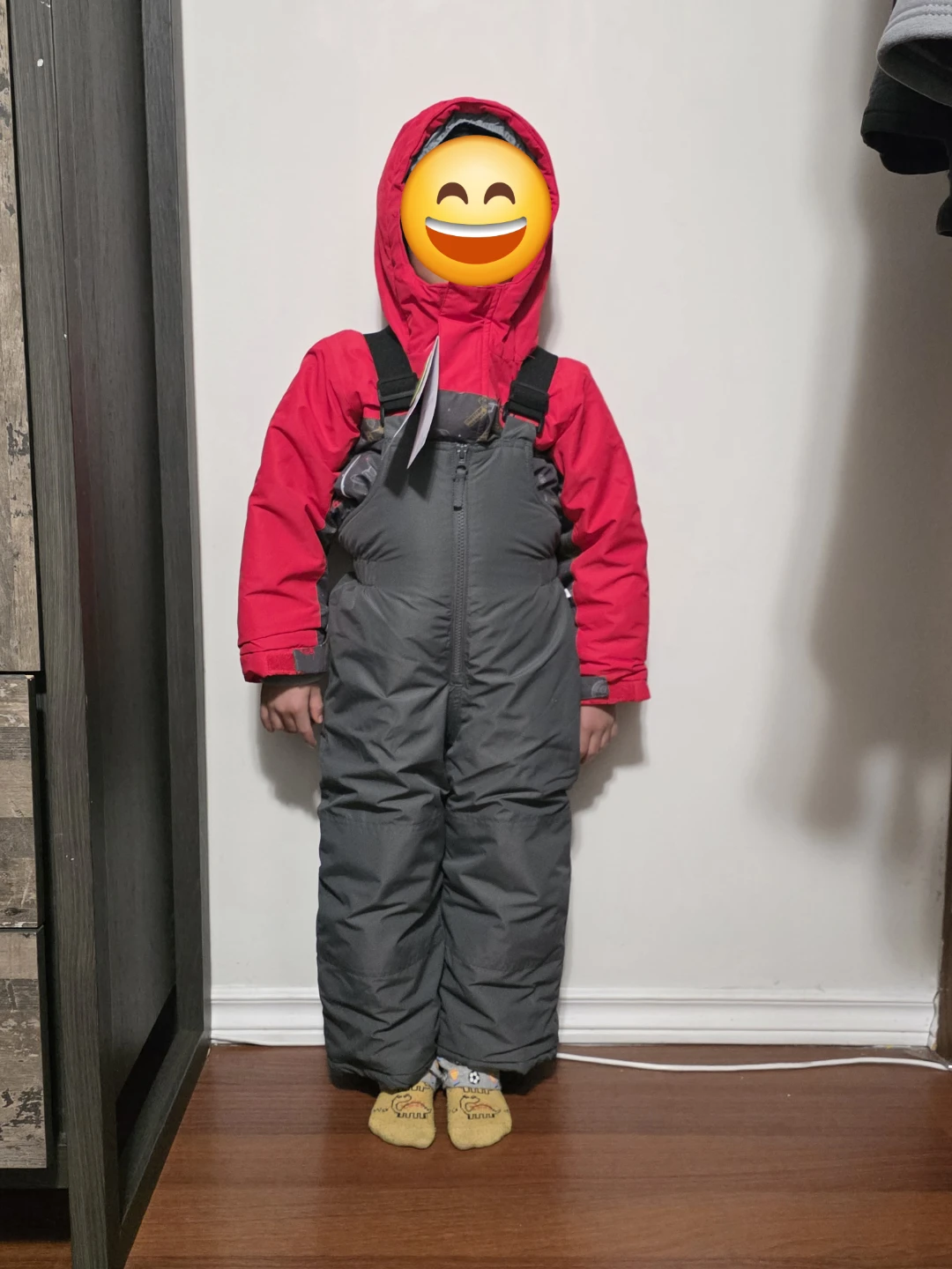 Gusti Ski Snowsuit - Red & Grey - 3 years old. - photo 3