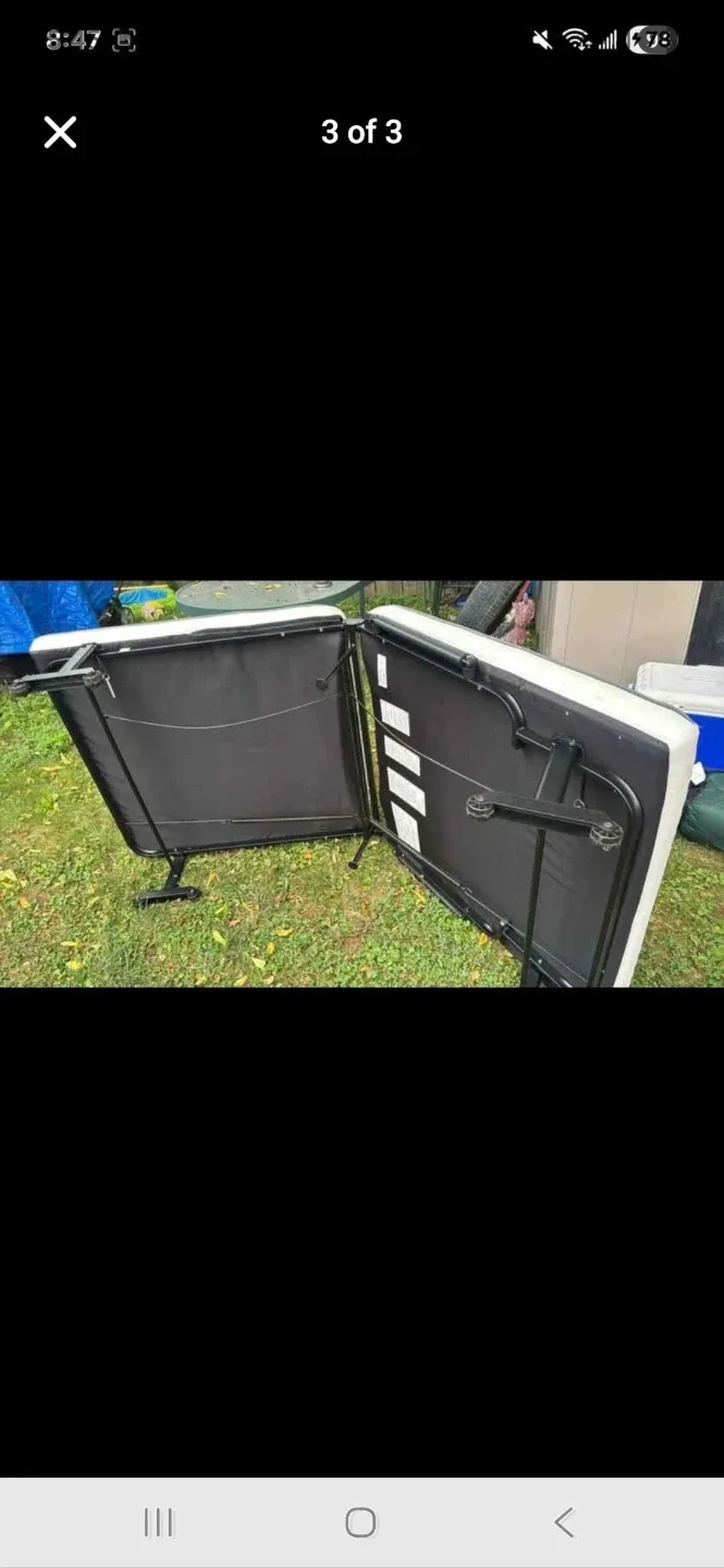 Folding Bed and frame - Portable & Convenient image indicator(2)