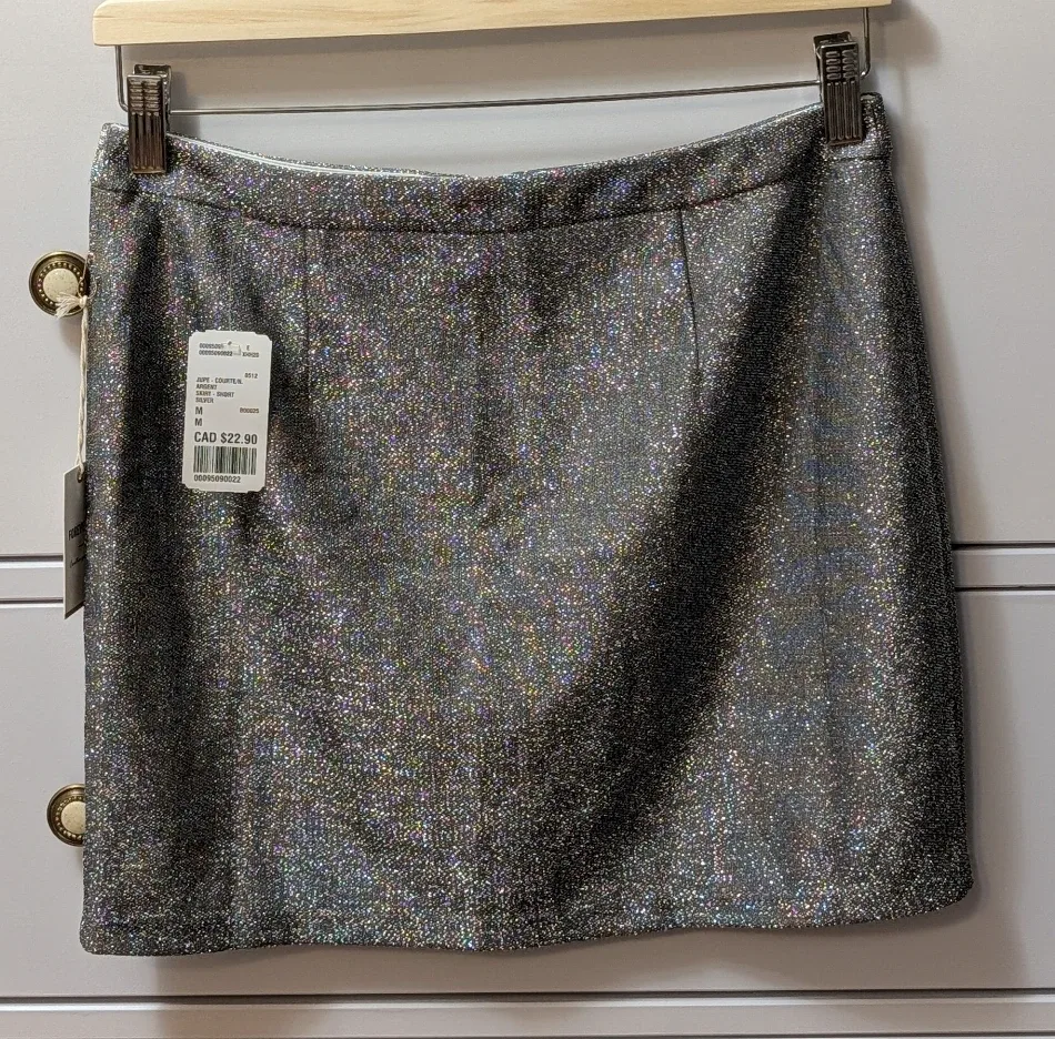 Forever 21 Silver Skirt - Size M #cleanout image indicator(2)