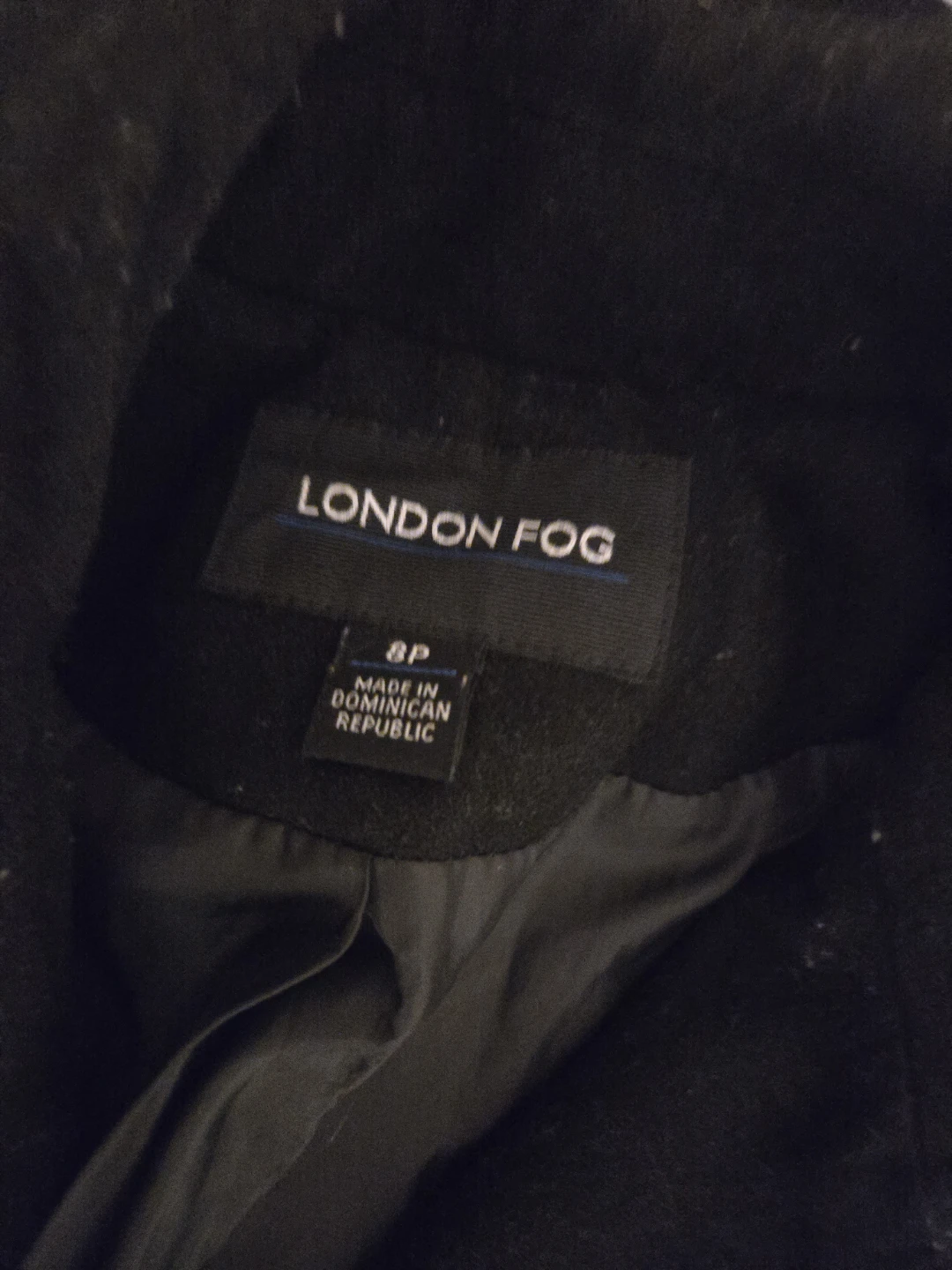 London Fog Black Coat - Size 8P - photo 2