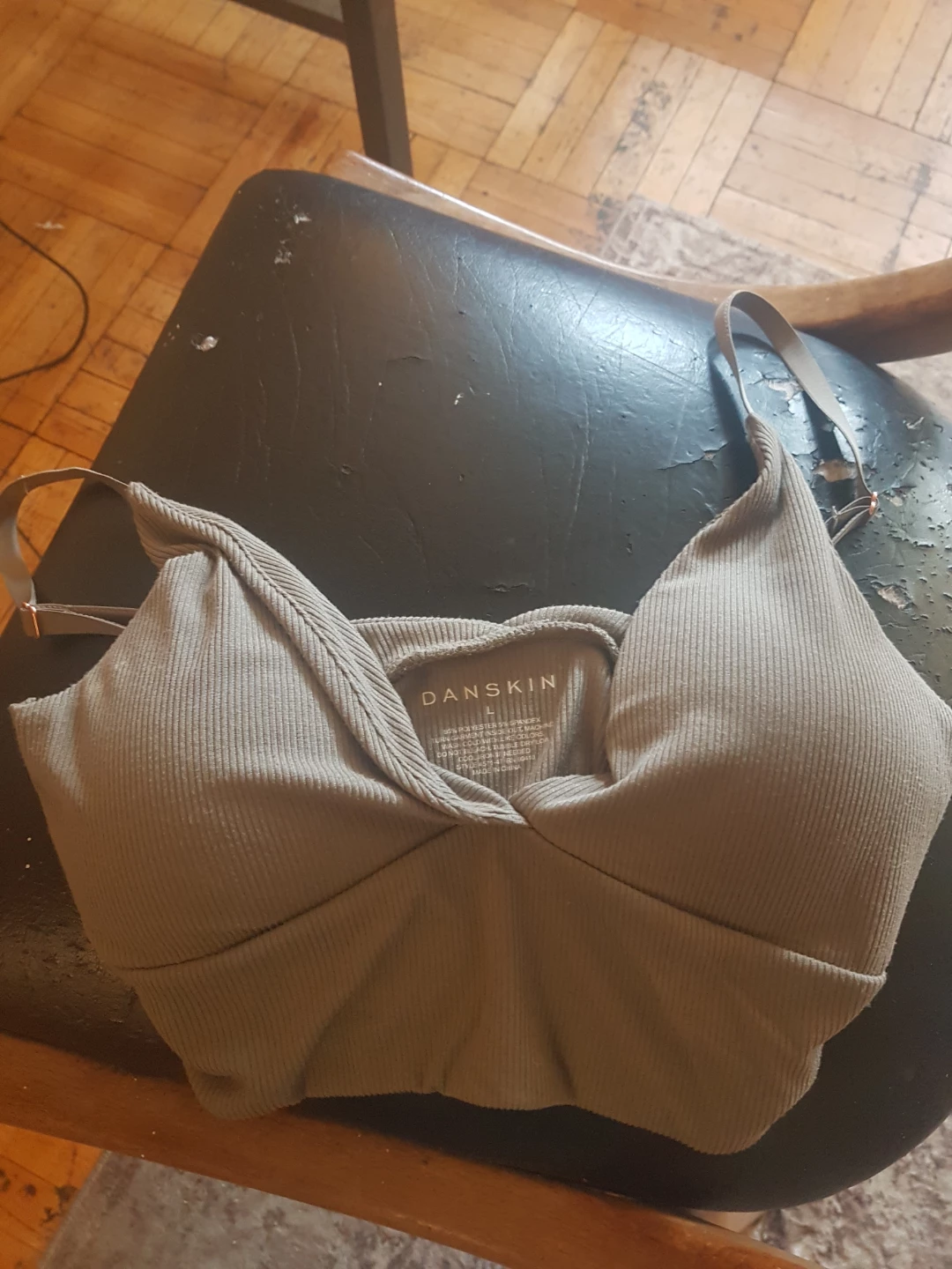 Danskin Ribbed Bra Top - Size L - photo 2