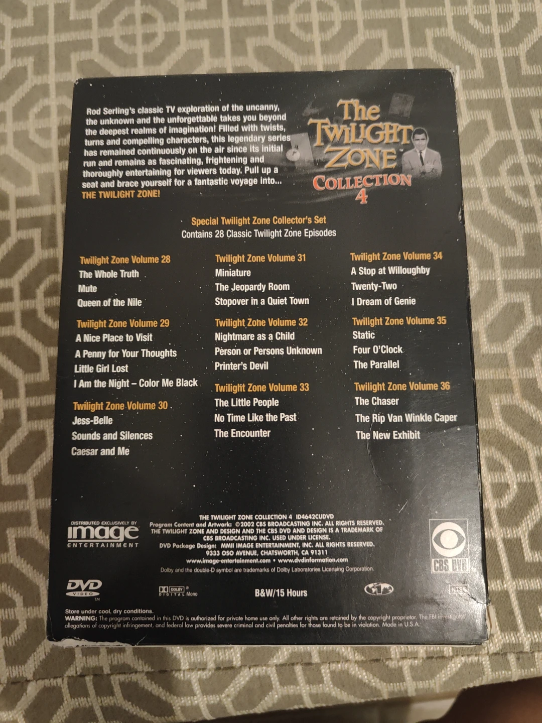 The Twilight Zone Collection 4 DVD Set - photo 3