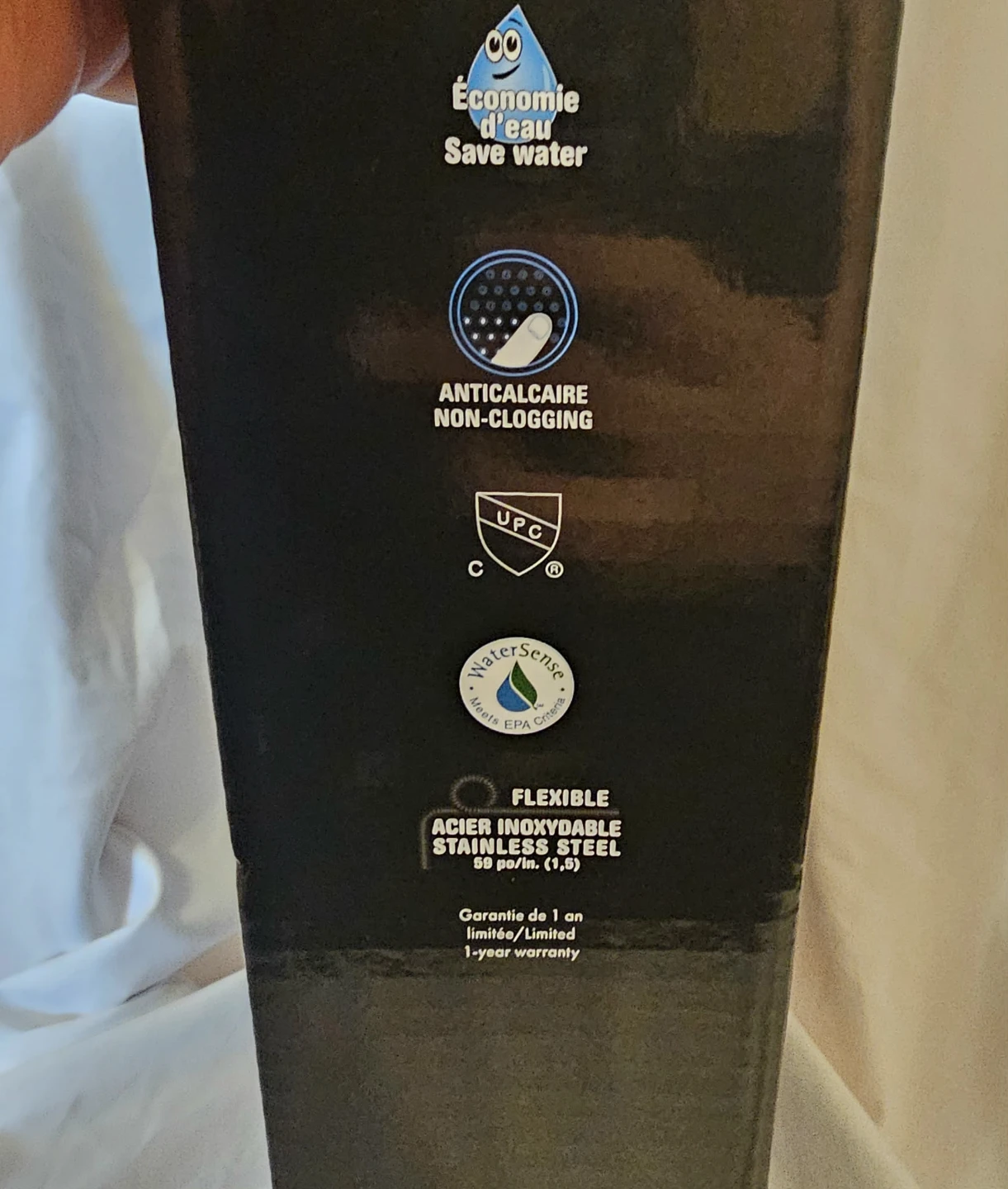 Black Akuaplus Adjustable Combo System Shower Head - photo 5