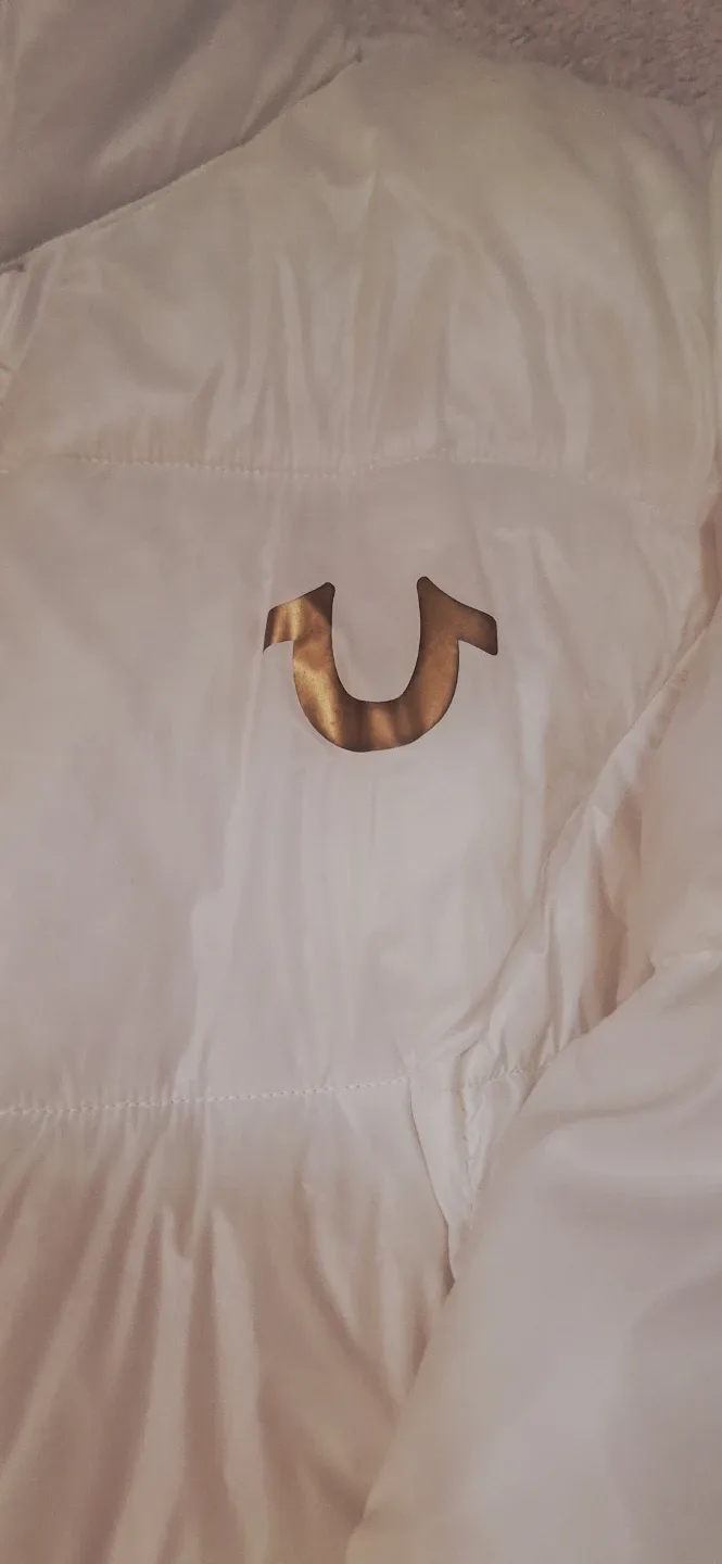 True Religion White Puffer Jacket XS image indicator(2)