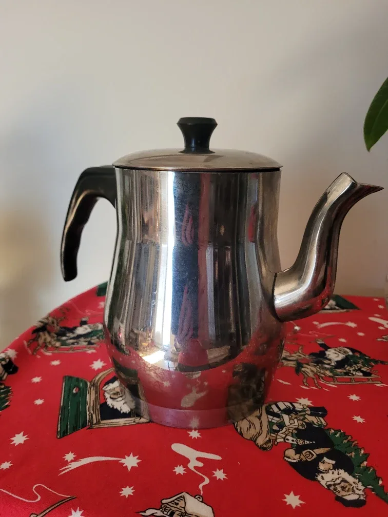 Vintage Stainless Steel Coffee Pot # cleenout