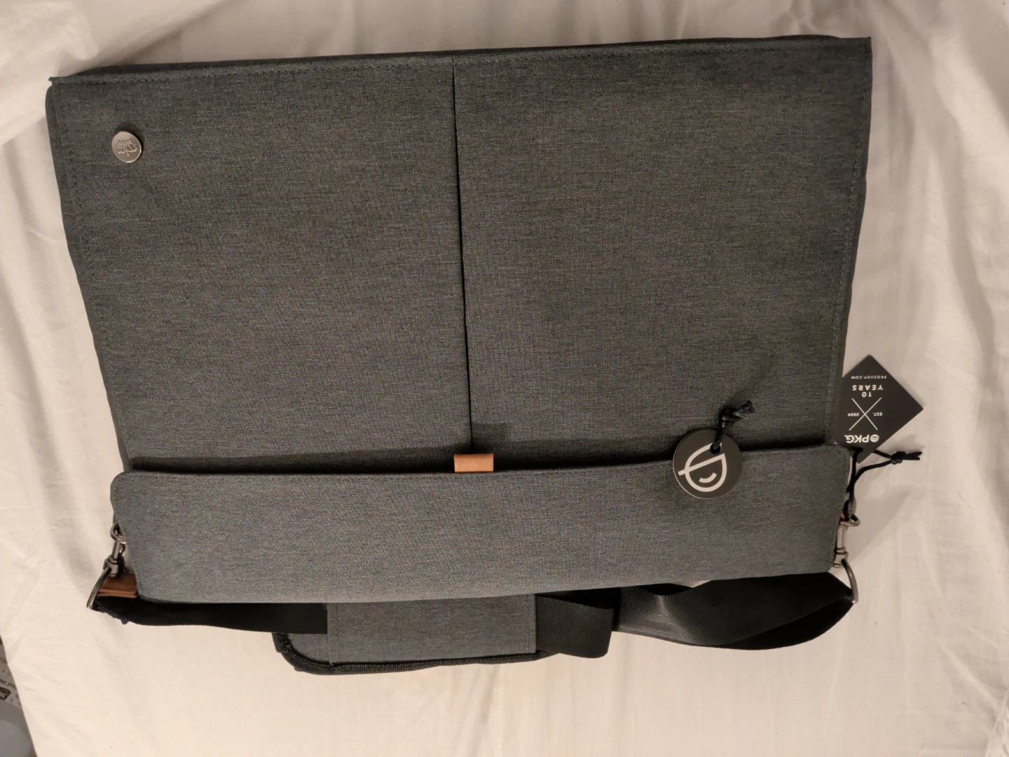 PKG Laptop Messenger Bag, Grey - photo 2