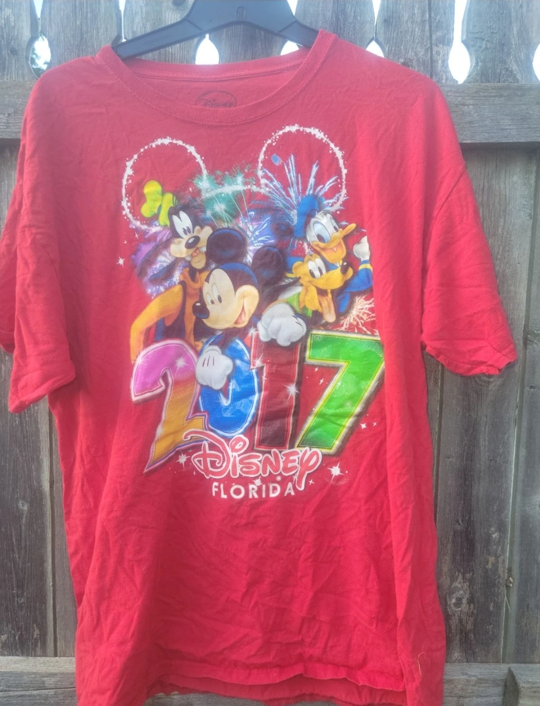 Disney Florida 2017 Red T-Shirt - XL
