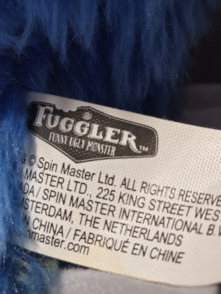 Retired Fuggler Funny Ugly Monster Blue Plush Toy - photo 4