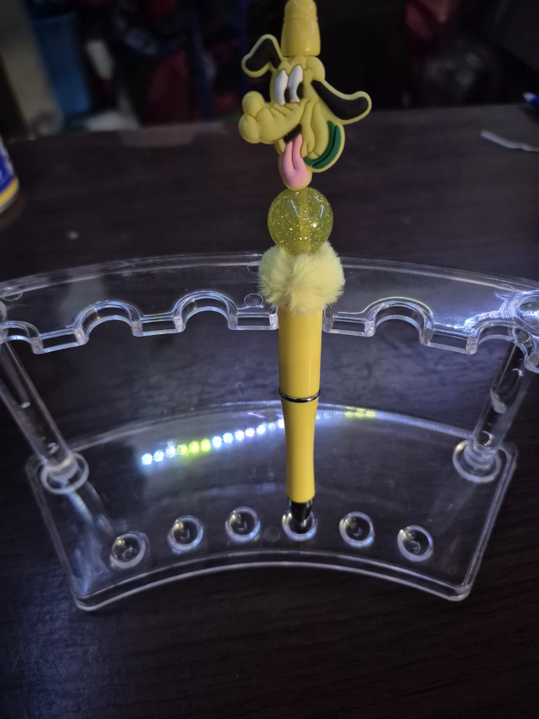 Handmade Pluto Character Pen - Yellow