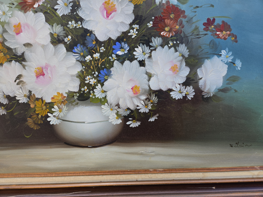 Vintage Floral Oil Painting - photo 3