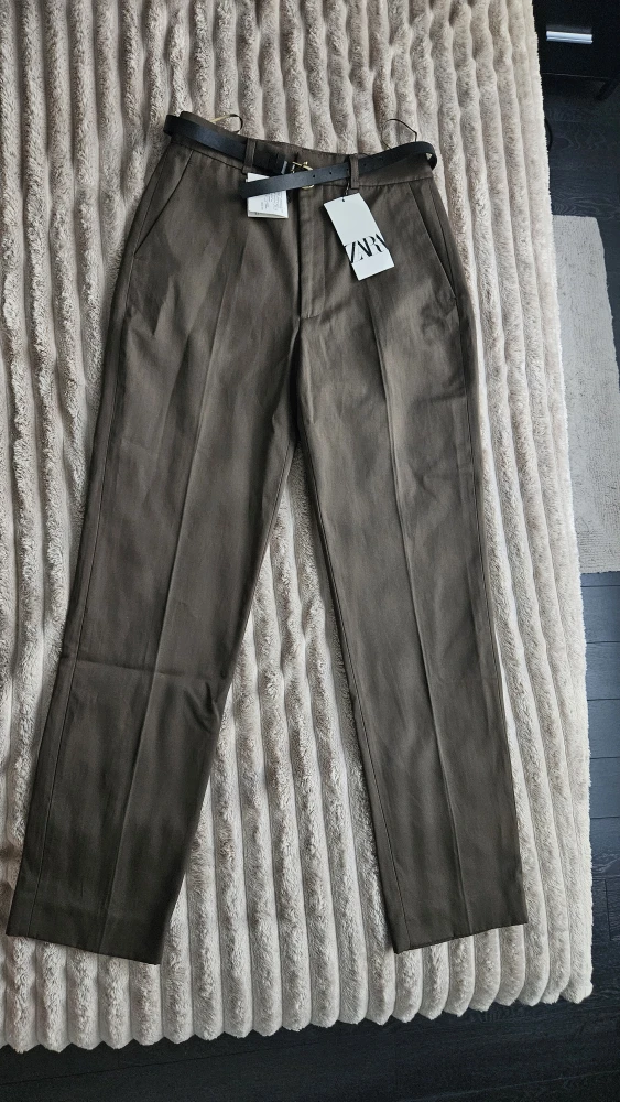 Zara Olive Green Trousers - Size XS
