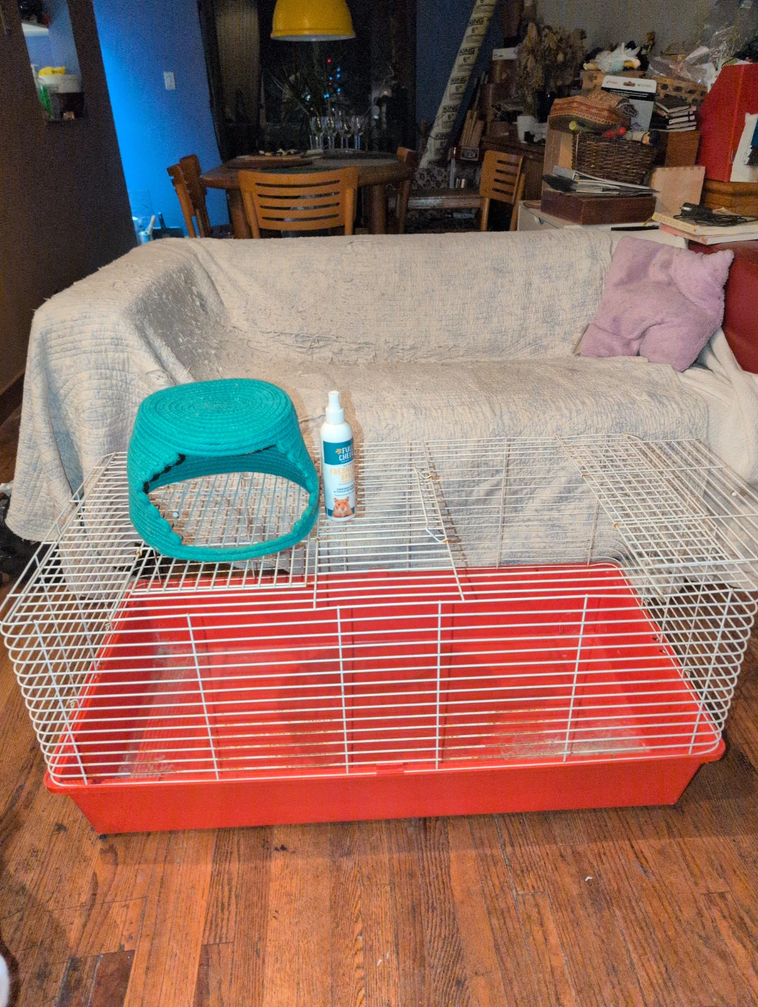 Used Large Pet Cage with Accessories