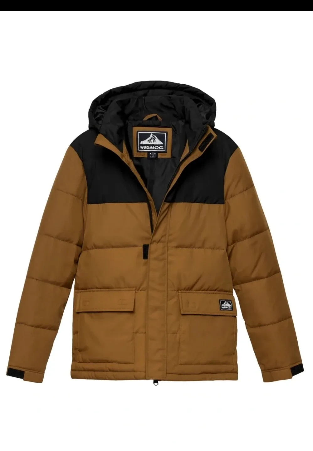 WESMOG Puffer Jacket - Brown & Black