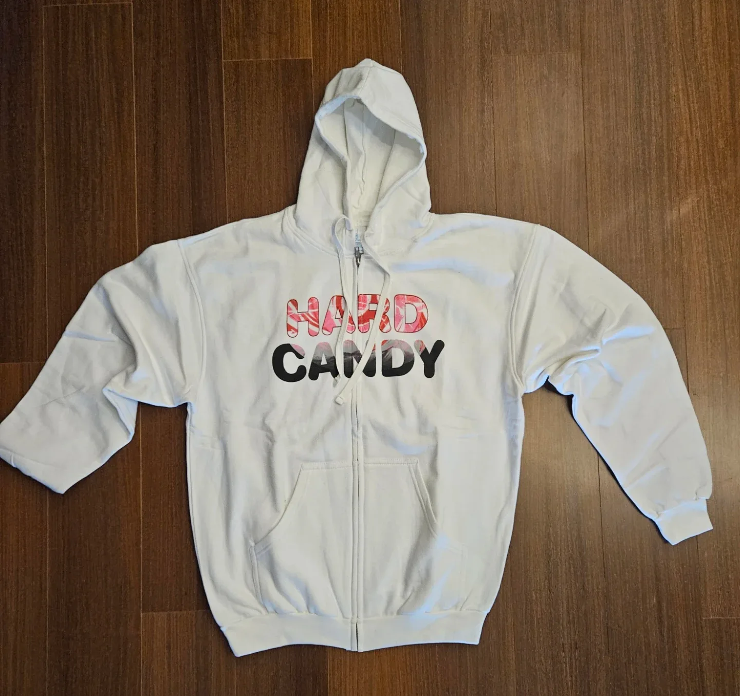Madonna Hard Candy White Zip Up Hoodie XL