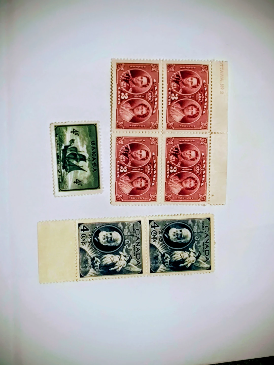 Canadian Postage Stamps, vintage to Antique