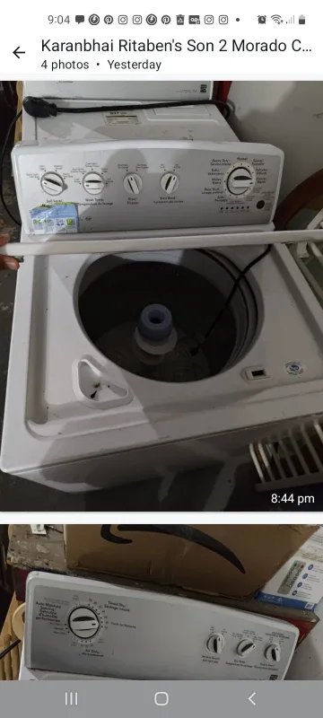 White GE Washer & Dryer Set