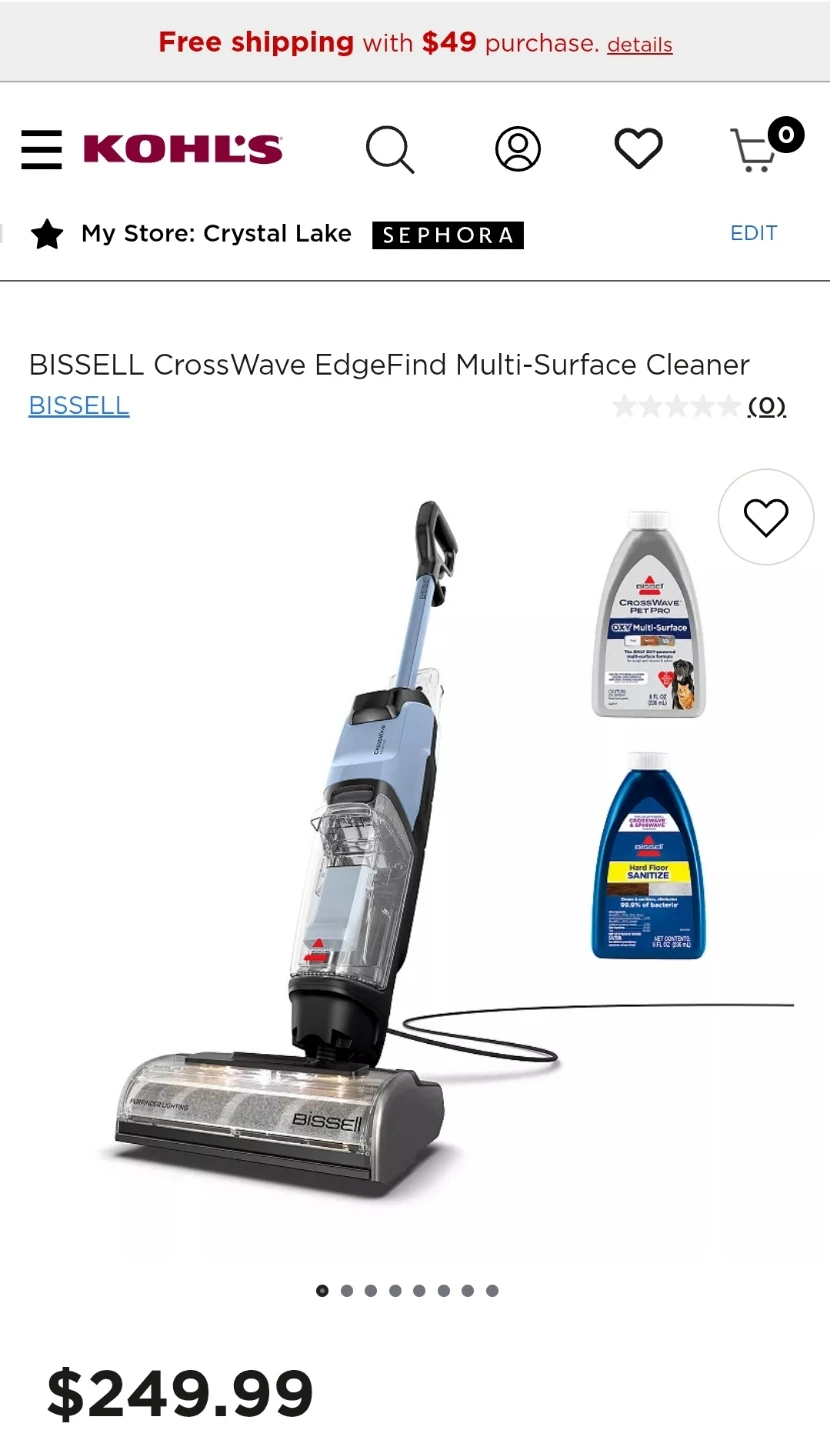 BISSELL CrossWave EdgeFind Multi-Surface Cleaner - photo 5